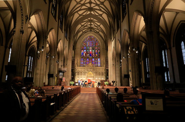 Fototapeta premium Church, Trinity Church, Religion, Trinity Place, New York City, New York, USA