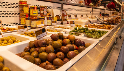 Fresh colors and products for sale in the Barcelona market