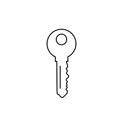 Key line icon symbol on white background editable. Vector