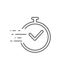 Time line icon vector. Fast time vector icon. Deadline icon vector illustration