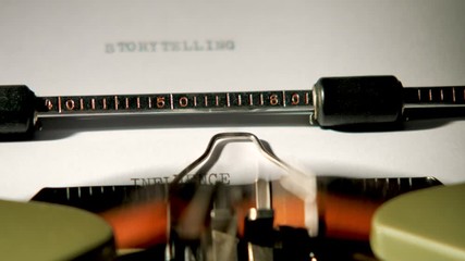Influencer typewriter 4K Visual Resource high res graphic resource explainer video background with copy space for text or image