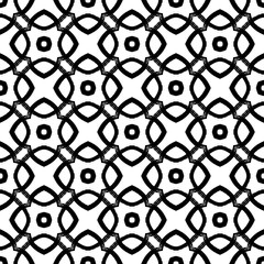 Vector seamless pattern. Grunge hand-drawn retro texture. Black and white.