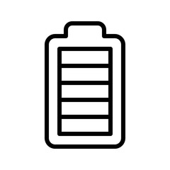 pollution related battery full charged vector in lineal style,