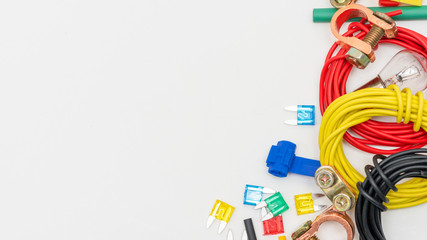 Simple auto electrician business card template.