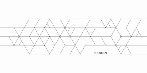 Abstract geometric technological background. Vector creative design.