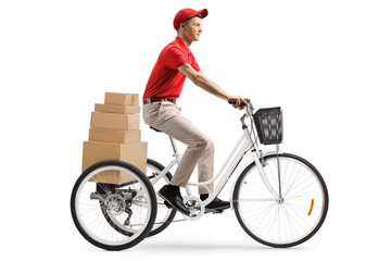 Delivery guy on a tricycle