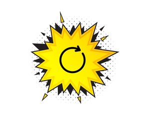 Refresh icon. Quote speech bubble. Rotation arrow sign. Reset or Reload symbol. Quotation marks. Classic synchronize icon. Vector