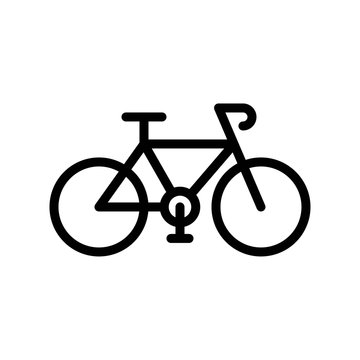 sustainable or recycle related sustainable bicycle vector in lineal style,