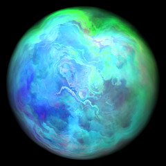 Magical planet ball with distorted