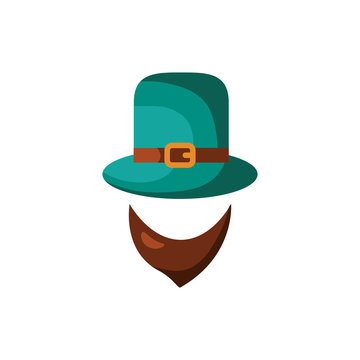 leprechaun hat accessory with beard detaild style
