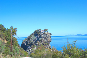 Skopelos island . Sporades , Greece Beutiful beaches .