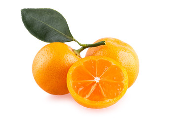 Obraz na płótnie Canvas Fresh mandarin oranges