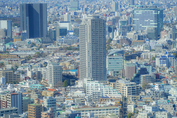 Fototapeta premium 恵比寿ガーデンプレイス展望台から見える東京の街並み
