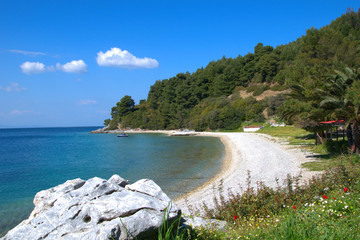 Skopelos island . Sporades , Greece Beutiful beaches .