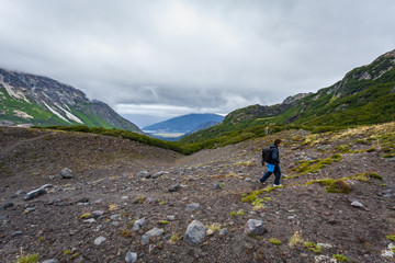 Caminata en montañas