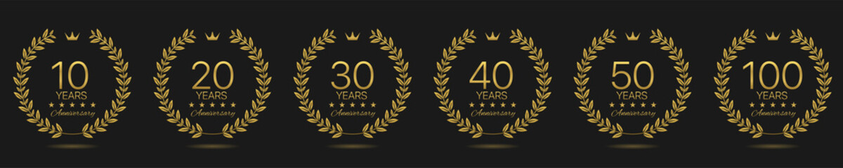 Anniversary laurel wreath set