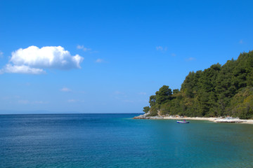 Fototapeta premium Skopelos island . Sporades , Greece Beutiful beaches .