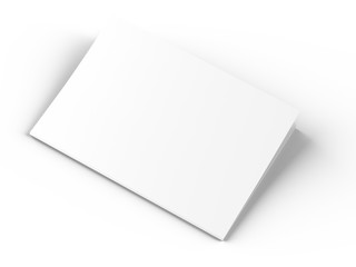 Magazine with open cover. Vertical A4 format. 3d illustration.