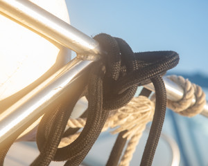 detail of a rope knot