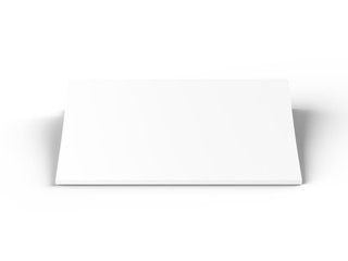 Magazine with open cover. Vertical A4 format. 3d illustration.