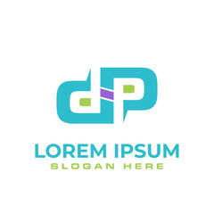 D and P initial Logo