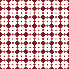Geometric diamond seamless pattern vector. An illustration with red color on isolated white background. For fabric, cloth, backdrop, wallpaper, wrapping paper. Printable eps 10 format.