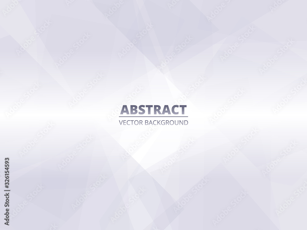 Poster abstract white silver modern geometric background with translucent elements. conceptual design illus