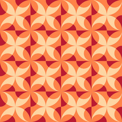 Fototapeta premium Abstract vector seamless pattern. Natural-inspired design.