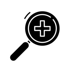 Fototapeta premium Add something black icon, concept illustration, vector flat symbol, glyph sign.