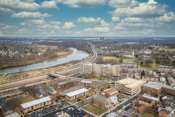 Aerial of New Brunswick New Jersey