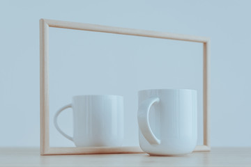 White coffee cups