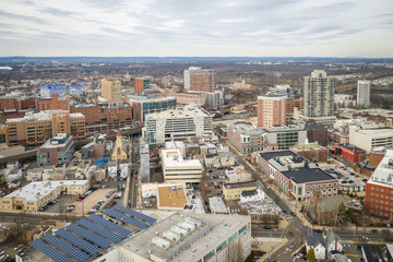 Naklejka na ściany i meble Aerial of New Brunswick New Jersey