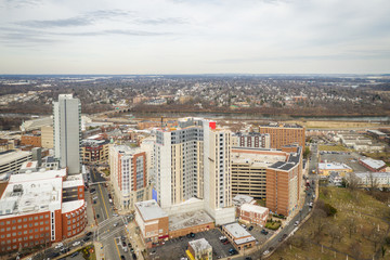 Obraz premium Aerial of New Brunswick New Jersey