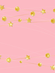 Gold polka dot decoration