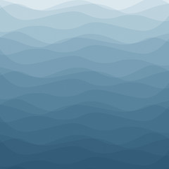 Blue gradient waves textured paper background