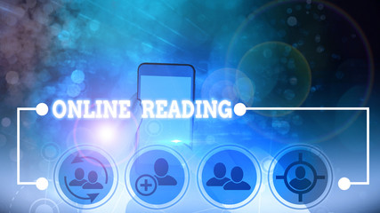 Handwriting text Online Reading. Conceptual photo process of extracting meaning is in a digital...