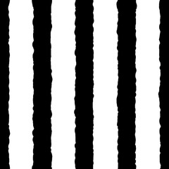 Vector seamless vertical stripes pattern with torn paper effect. Simple design for fabric, wrapping, wallpaper, textile