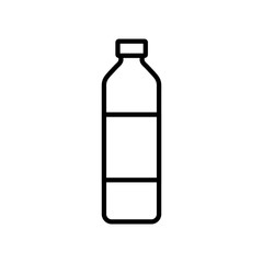 Bottle line icon, logo isolated on white background