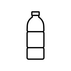 Bottle line icon, logo isolated on white background