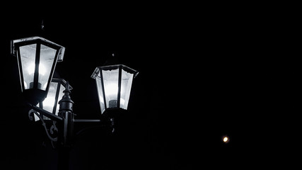 Street lantern in low light