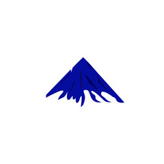 Design hill, mountain blue edition