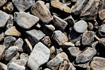 abstract background with dry round pebble stones