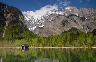 Boathouse on the Konigssee