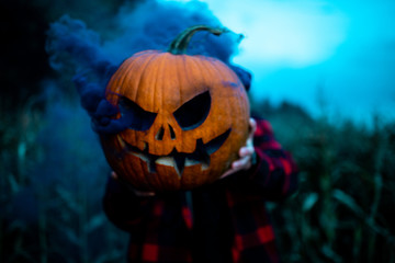 Naklejka premium Halloween Smoke Bomb