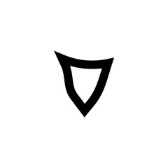 Shield icon. Secure symbol. Logo design element.