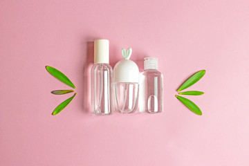 Natural organic herbal wellness cosmetics. Home cosmetics concep