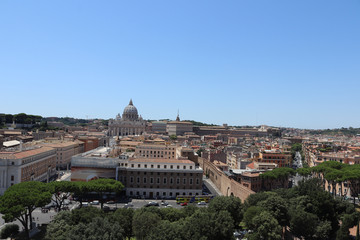 Fototapeta na wymiar aerial view of Rome