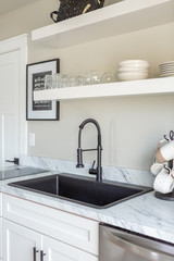 Kitchen details in new modern home