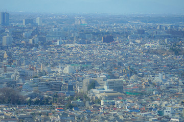 恵比寿ガーデンプレイス展望台から見える東京の街並み