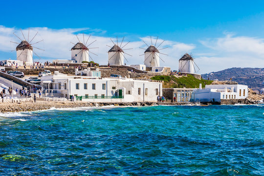 The famous Mykonos windmills